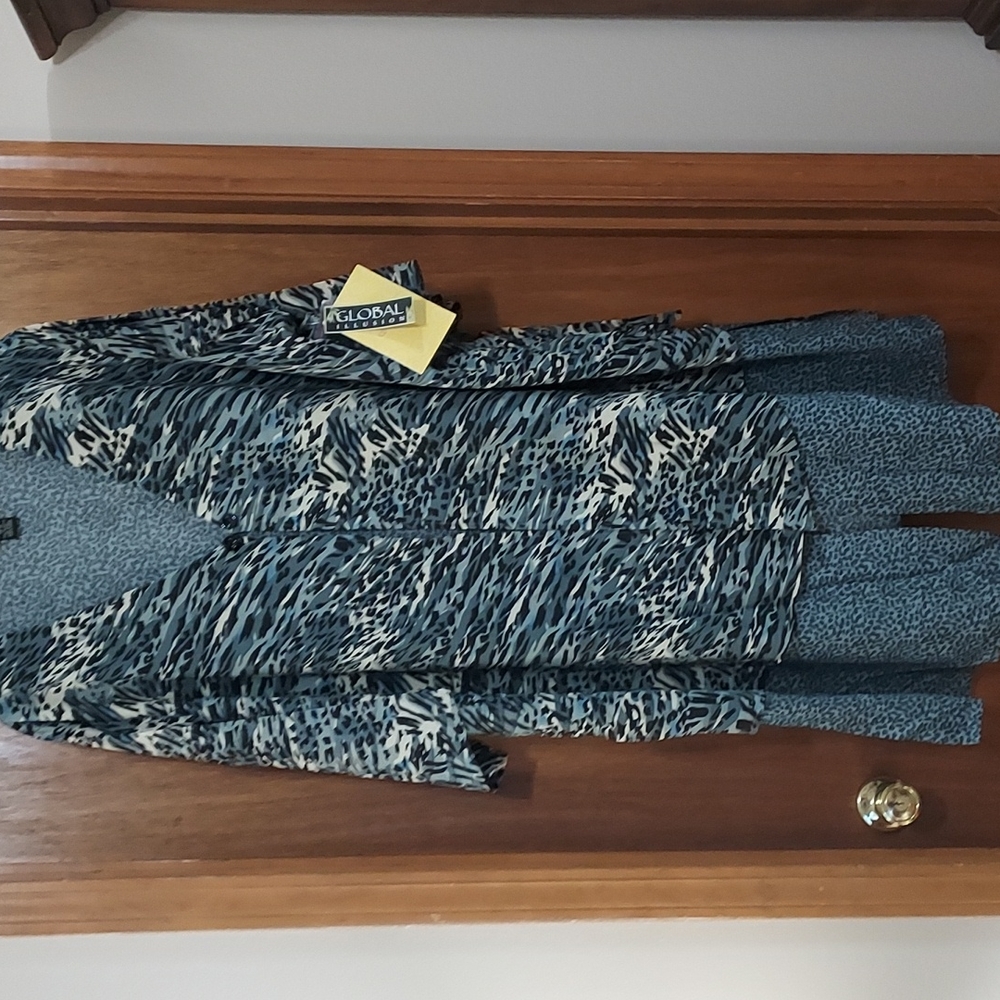 Global Illusion Smock 2pc long Top/Cardigan Size 3X